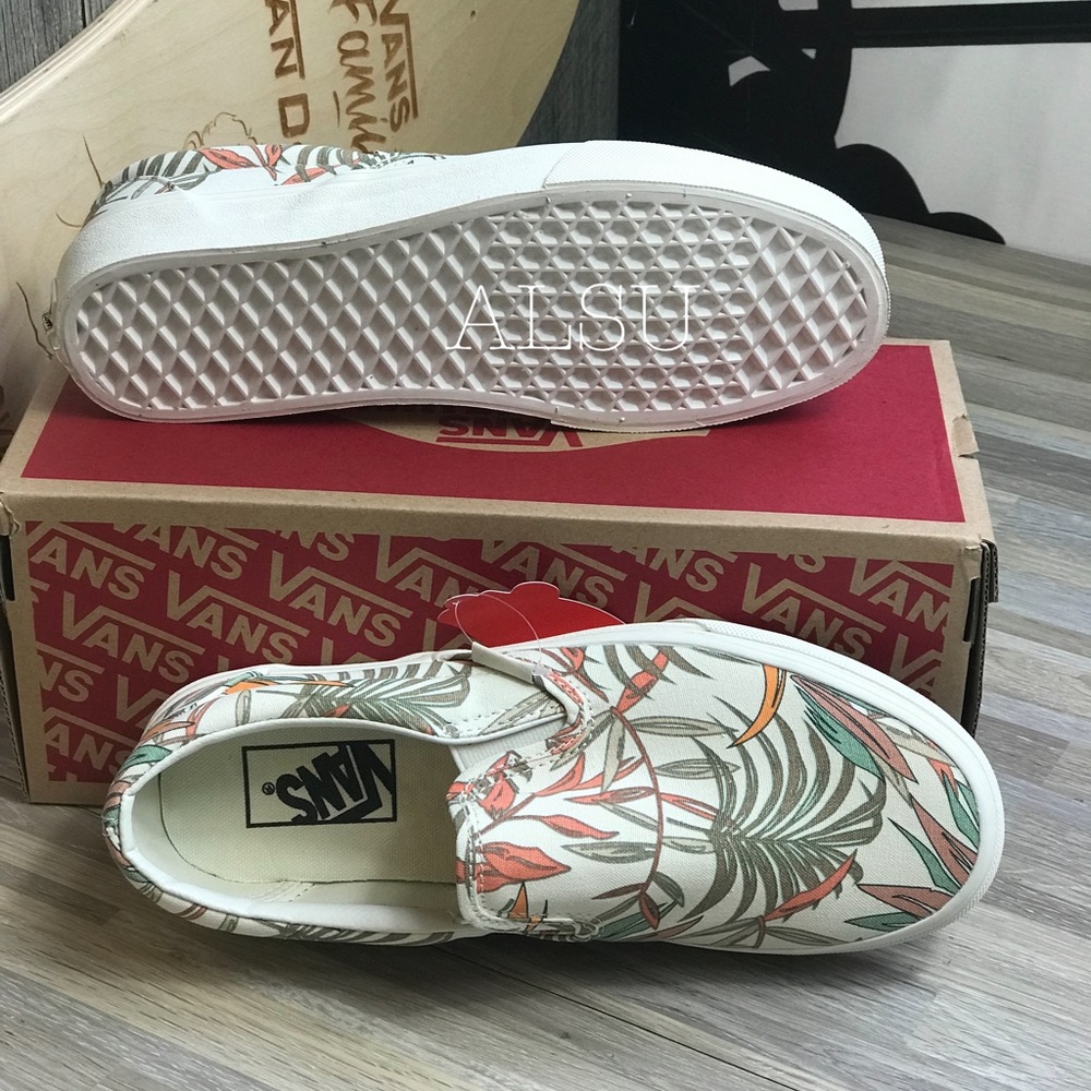 NWT VANS Classic Slip On California Floral Marsh W - Picture 4 of 7